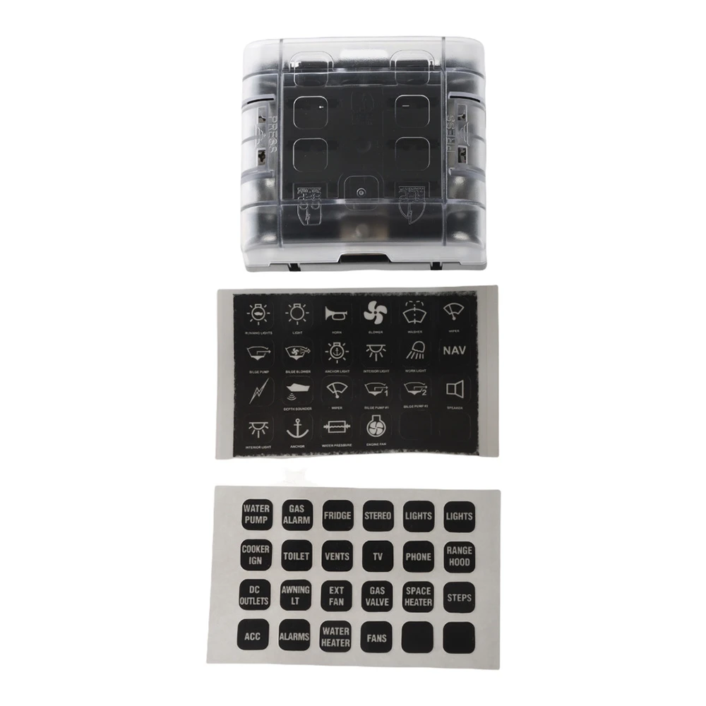 BEP Marine BEP ATC Six Way Fuse Holder Screw Terminals With Cover 1 BEP Marine BEP ATC Six Way Fuse Holder Screw Terminals With Cover