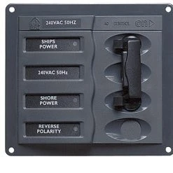 BEP Marine AC Circuit Breaker Panel Without Meters - 2DP AC230V Stainless Steel