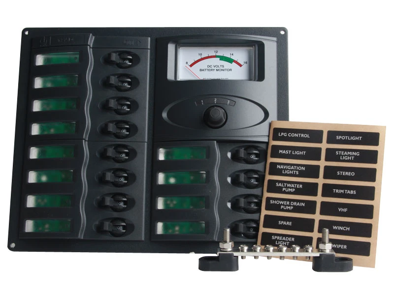 BEP Marine BEP 902-AM Marine 12-Way Circuit Breaker Switch Panel 7 BEP Marine BEP 902-AM Marine 12-Way Circuit Breaker Switch Panel - Image 7