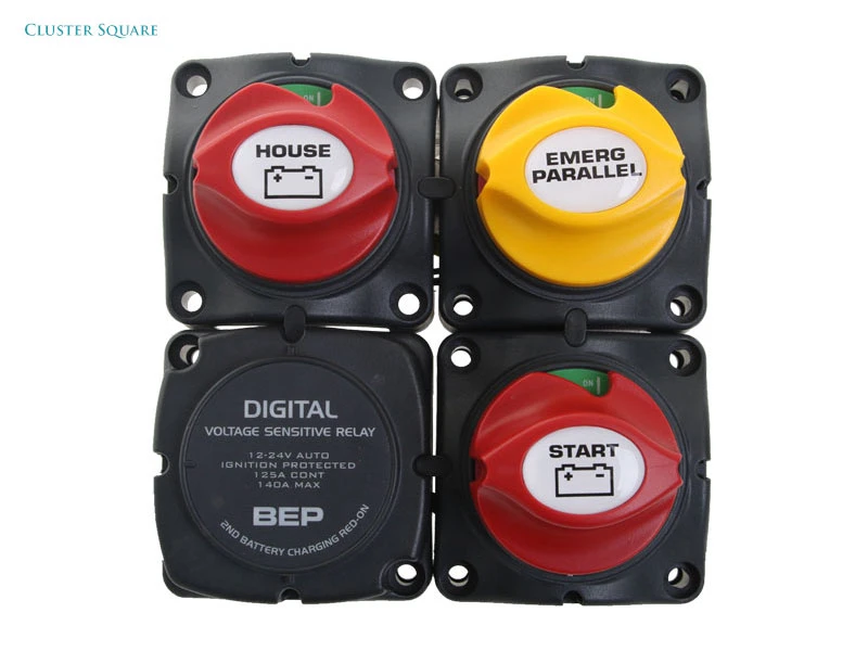 BEP Marine Dual Battery Charging Cluster For Single Engines 1 BEP Marine Dual Battery Charging Cluster For Single Engines